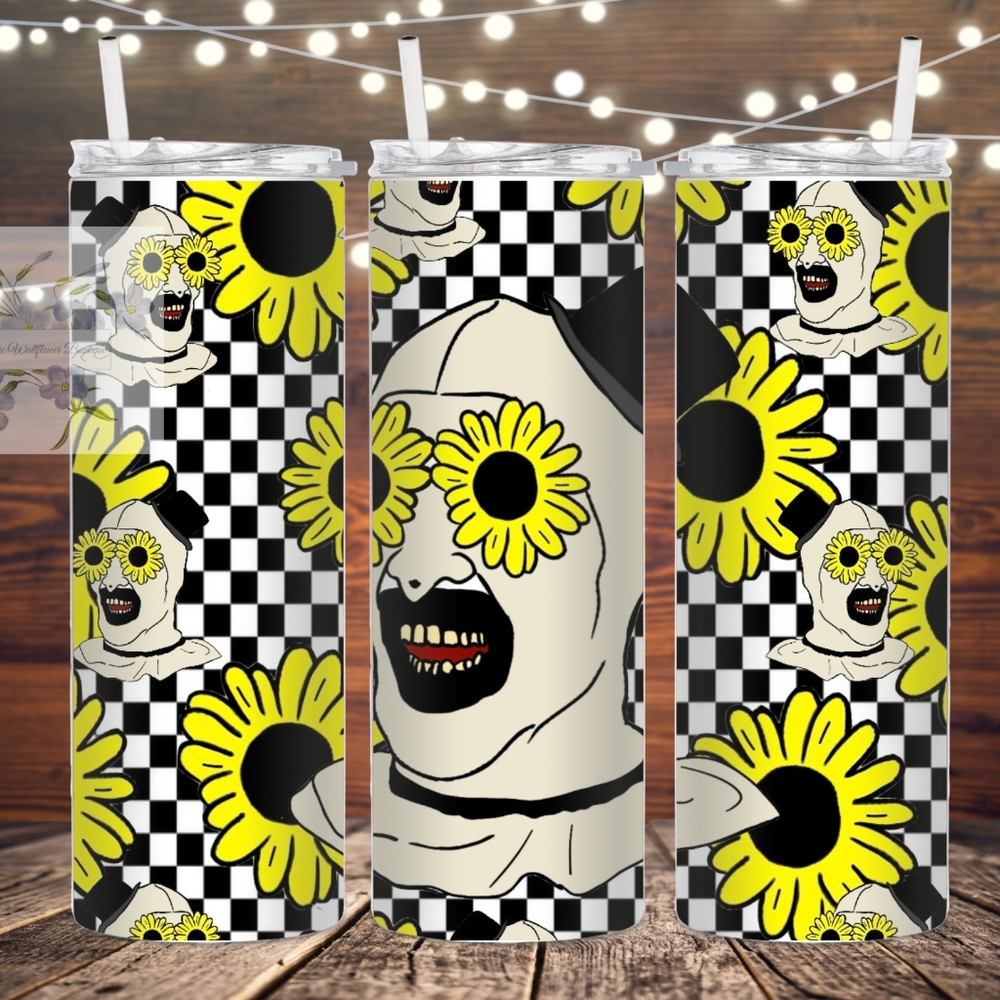 Art The Clown 20 Fl Oz Metal Tumbler